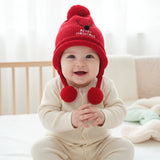 Kids' Knitted Fleece Lined Winter Hat with Ear Protection