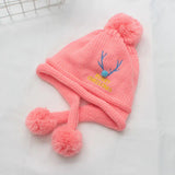 Kids' Knitted Fleece Lined Winter Hat with Ear Protection