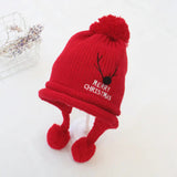 Kids' Knitted Fleece Lined Winter Hat with Ear Protection